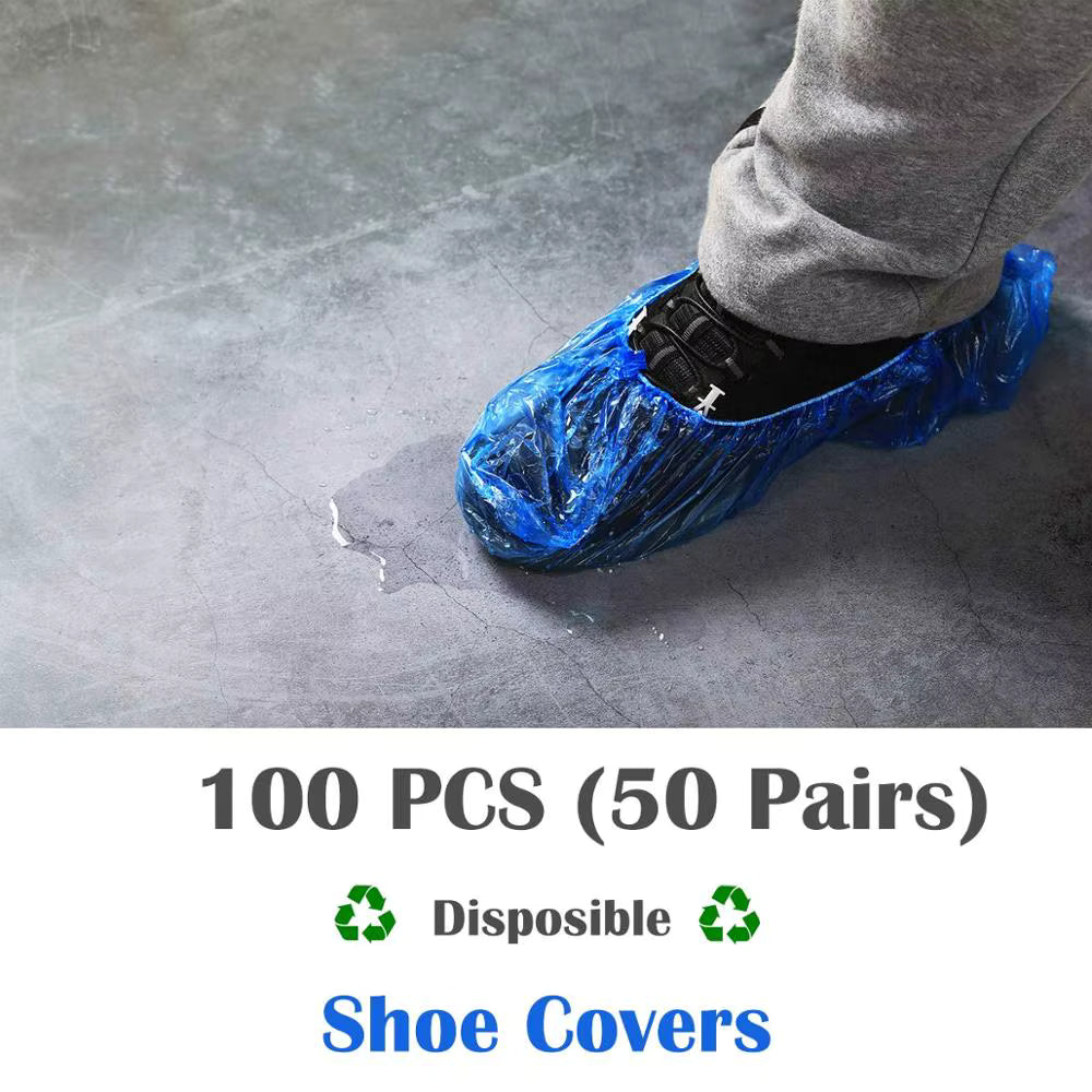 Baysler™ Automatic Shoe Cover Dispenser – Hands-Free, Cordless + 100 Covers Included